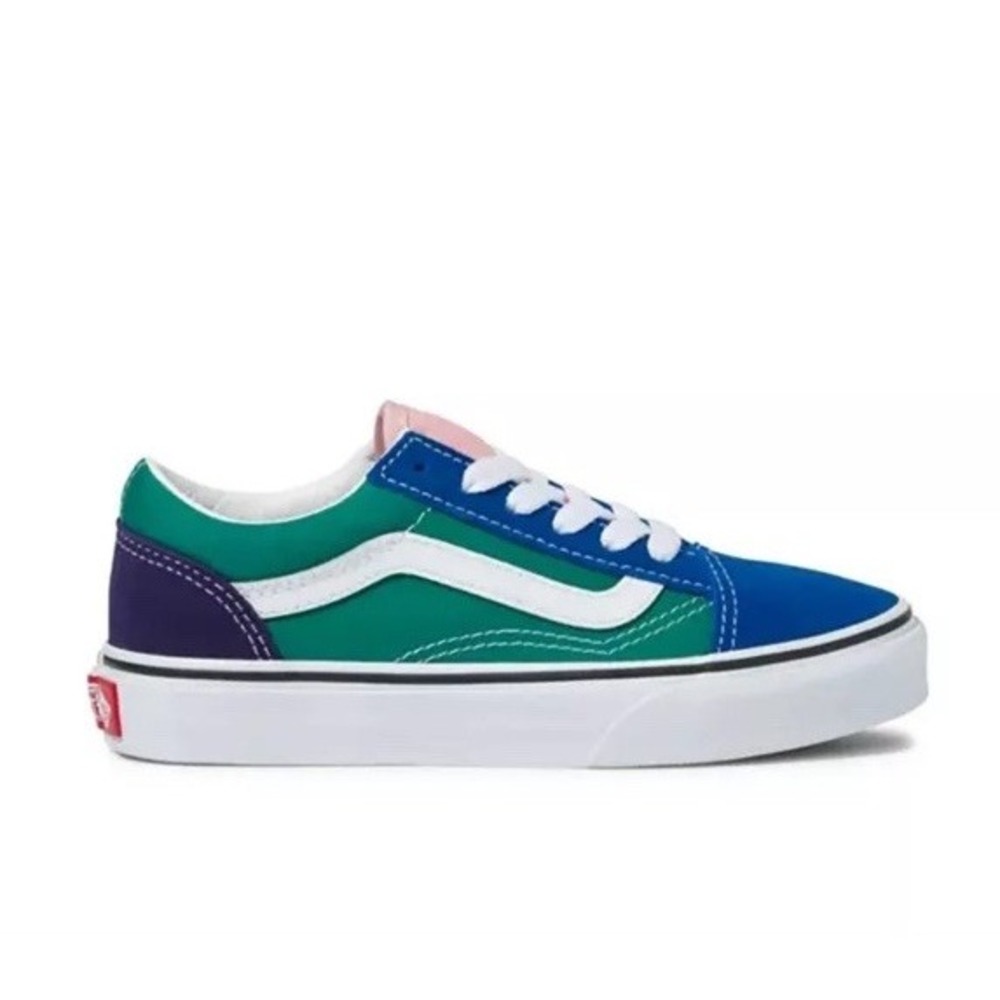 Vans Old Skool Multi Color Block Blue Green‎ Purple Pink Sneakers VN0A38G1VKD